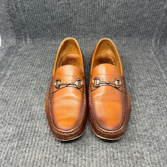 Beckett Simonon Beaumont Bit Horsebit Loafer Brown Leather Dress Shoes Mens 10.5 main image 7